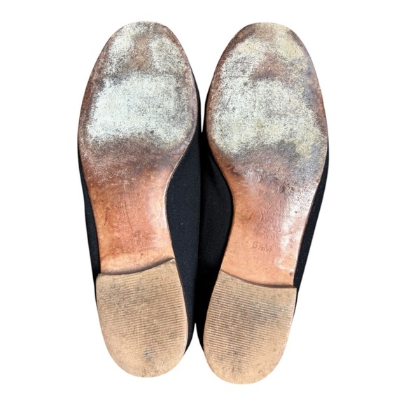 Zalo Black Palm Tree Slip On Almond Toe Embroidered Size 6.5 - Picture 8 of 12